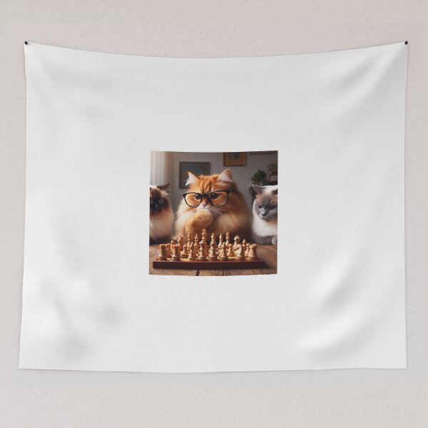 Item preview, Great cats play chess with friends design  designed and sold by Graphic  Grove.
