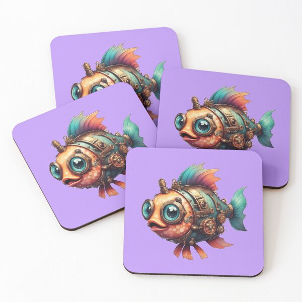 Item preview, Cute Steampunk Fish, Clockwork, Coal Powered designed and sold by Burn-Ego.