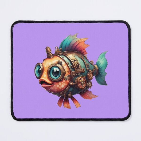 Item preview, Cute Steampunk Fish, Clockwork, Coal Powered designed and sold by Burn-Ego.