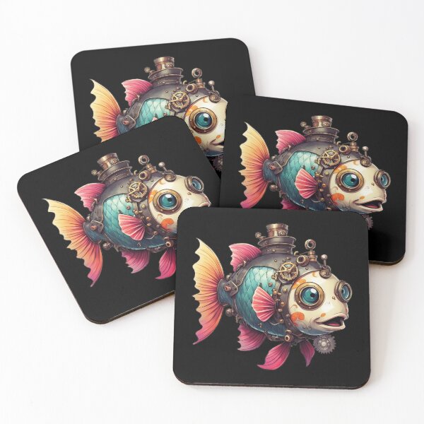 Item preview, Kawaii Steampunk Fish, Clockwork, Chimney designed and sold by Burn-Ego.