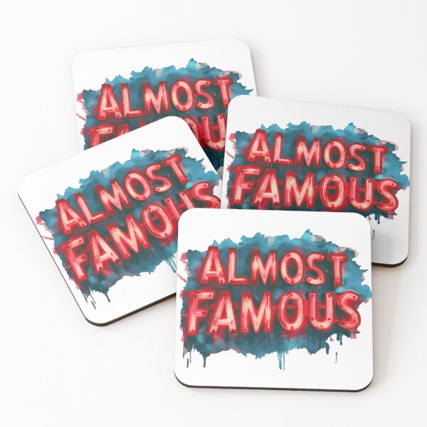 Item preview, Almost Famous Typography design designed and sold by adnananwar.