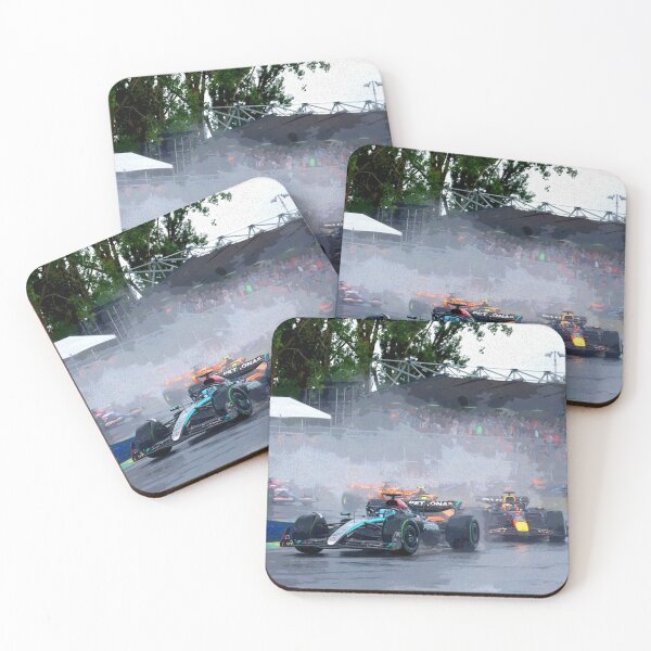 Item preview, The first two corners of the 2024 Canadian Grand Prix watercolor designed and sold by Rodissimus1984.