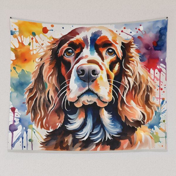 Item preview, Cocker Spaniel Dog - Colourful Watercolour style designed and sold by Country-Artist.