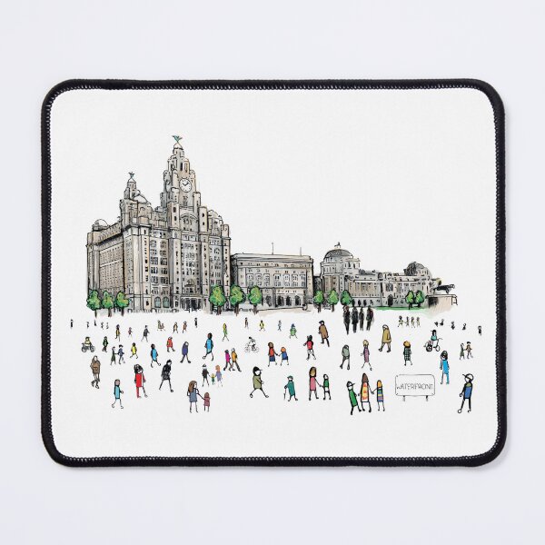 Item preview, Liverpool Waterfront, Liver Building, Illustrated Tribute designed and sold by FoleyPottery.