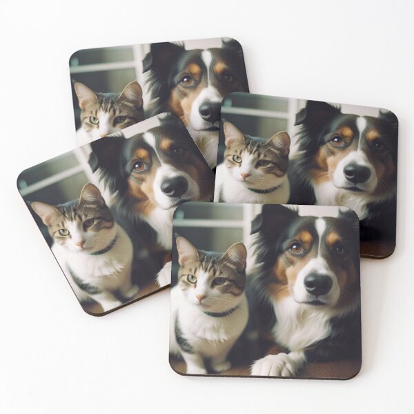 Item preview, a dog and a cat designed and sold by mikaws.