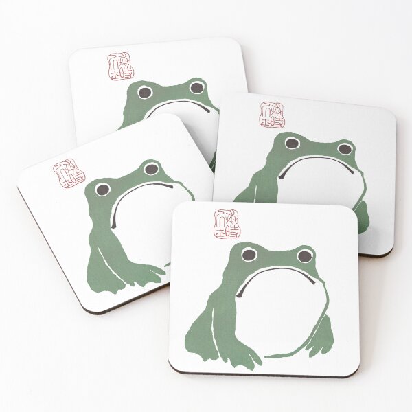 Item preview, Cute Edo Frog. Ukiyo-e style artprint. designed and sold by berurinoprints.