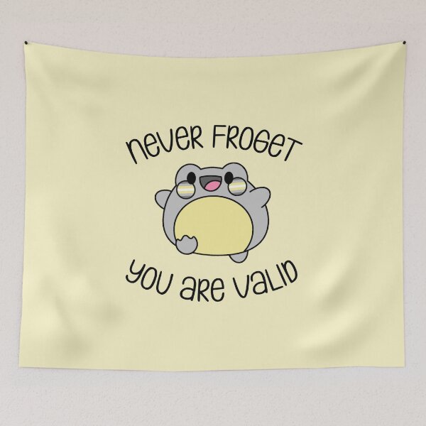 Item preview, Never Froget You Are Valid Demigender Pride designed and sold by everything4eva.