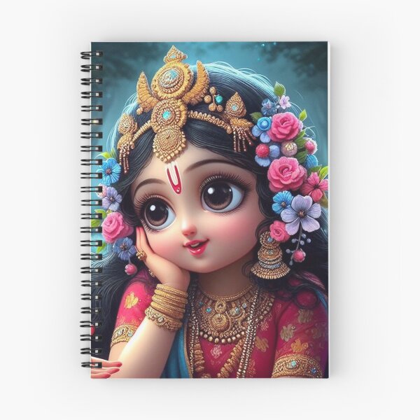 Item preview, Beautiful Radha Rani and her Friend Inviting Radha to meet Krishna designed and sold by VrindaArts.
