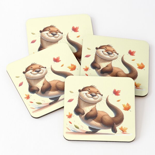 Item preview, Otter Watercolor in Autumn designed and sold by 93-Store.