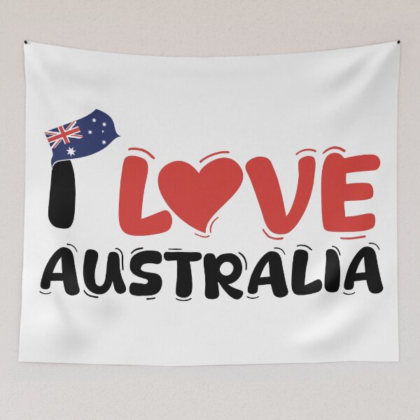 Item preview, I love Australia designed and sold by Wolagno.