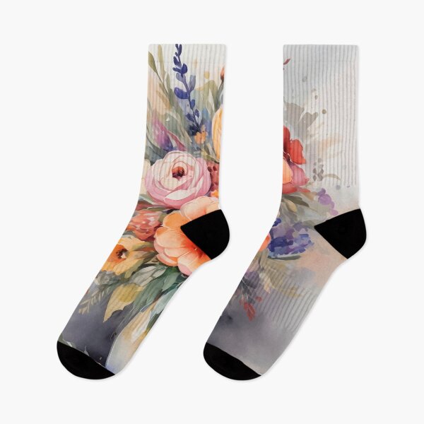 Artikelvorschau, Gemälde mit Blumen im Aquarellstil entworfen und verkauft von Adelberton.