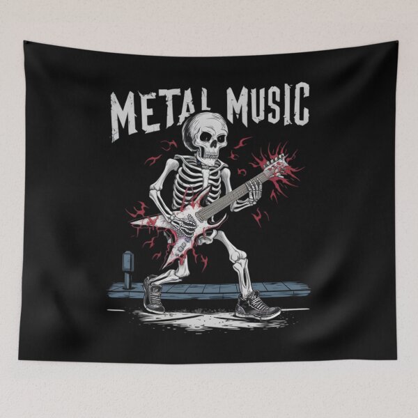 Item preview, Heavy Metal Skeleton designed and sold by Haunting Visions.