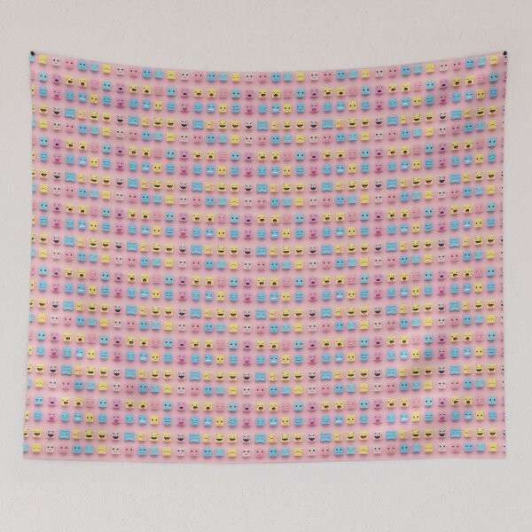 Item preview, Emoji Cute Faces Kawaii Text Message Social Media Seamless Pattern 4 designed and sold by SayItWithYours.