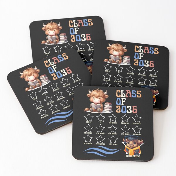 Item preview, Cute Highland Cow Class Of 2036 School Milestone Graduation designed and sold by MTJ-Mushrooms.