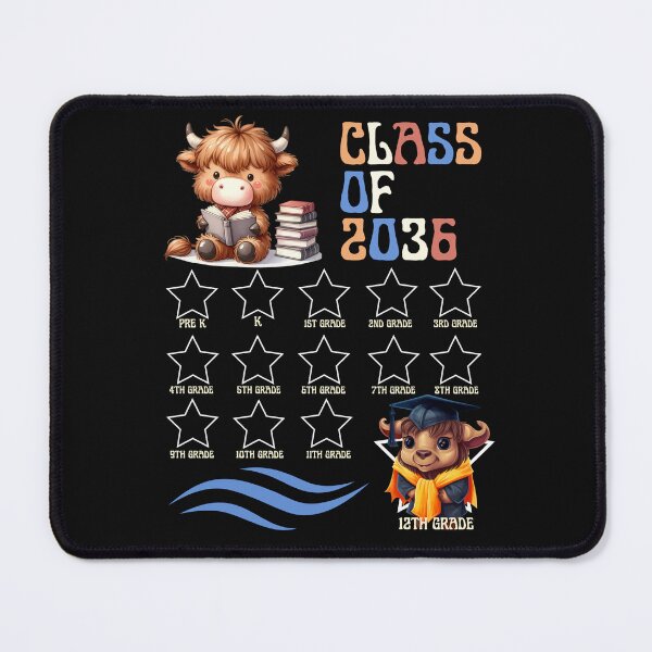 Item preview, Cute Highland Cow Class Of 2036 School Milestone Graduation designed and sold by MTJ-Mushrooms.