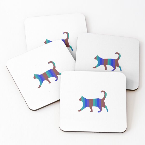 Item preview, Blue stripes cat designed and sold by Ana Gorozpe.