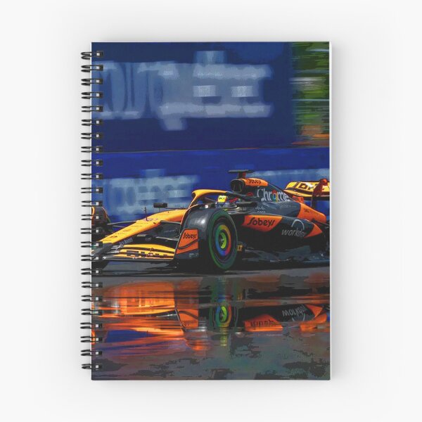 Item preview, Oscar Piastri racing his 2024 F1 racecar in the rain abstract designed and sold by Rodissimus1984.