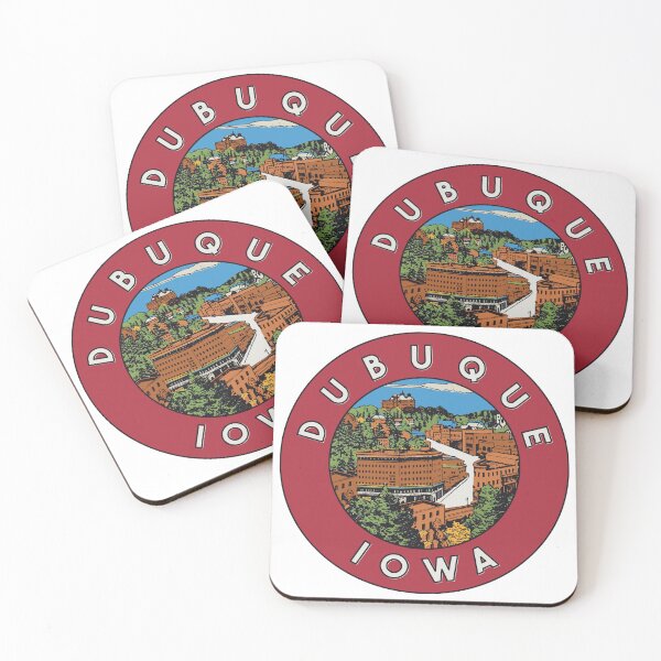 Item preview, Dubuque Iowa Skyline Decal designed and sold by Decal Mania.