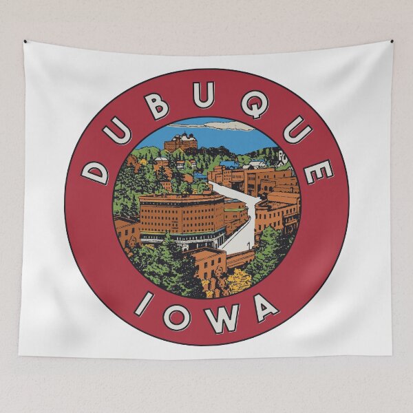 Item preview, Dubuque Iowa Skyline Decal designed and sold by Decal Mania.