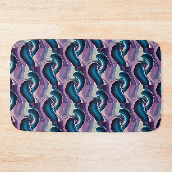 Item preview, Purple blue abstract art designed and sold by BlissfulBlossom.