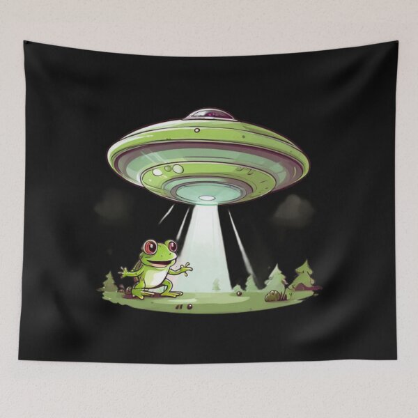 Item preview, Funny Frog Abduction Design designed and sold by Planetporridge.