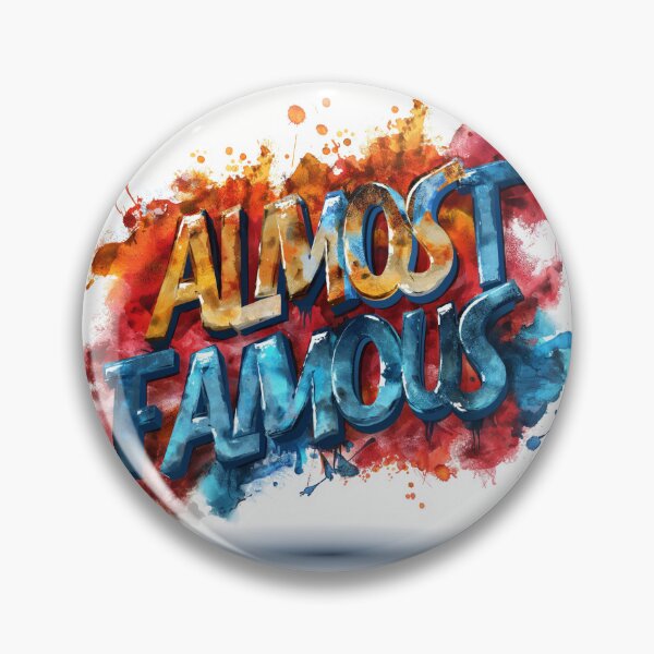 Item preview, Almost Famous Typography design designed and sold by adnananwar.