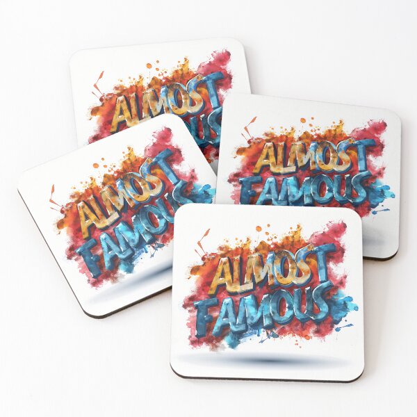 Item preview, Almost Famous Typography design designed and sold by adnananwar.