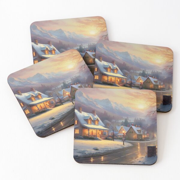 Item preview, Winter Village Charm on Main Street designed and sold by BlareBlare.