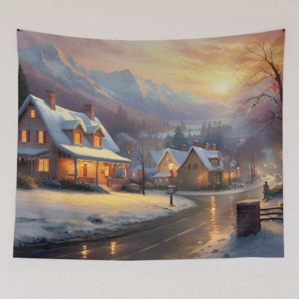 Item preview, Winter Village Charm on Main Street designed and sold by BlareBlare.