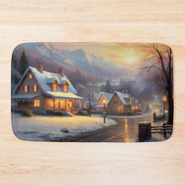 Item preview, Winter Village Charm on Main Street designed and sold by BlareBlare.