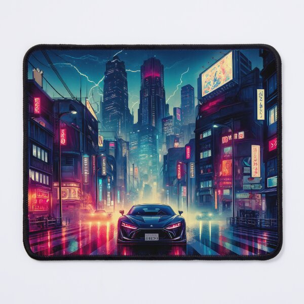 Item preview, Futuristic Tokyo with Modern Car designed and sold by h00ch2003.