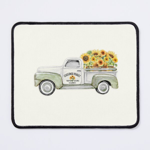 Item preview, COTTAGE SUMMER Sunflower Truck by MS designed and sold by SunlightStudios.