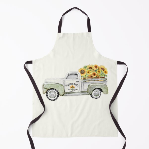 Item preview, COTTAGE SUMMER Sunflower Truck by MS designed and sold by SunlightStudios.