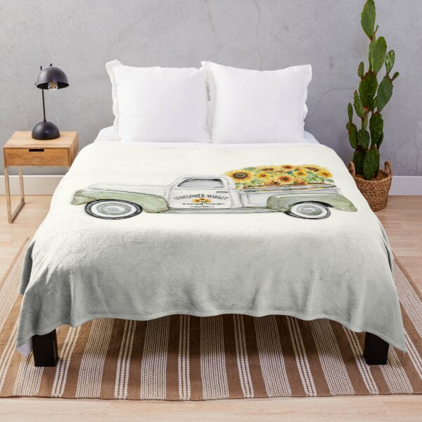 Item preview, COTTAGE SUMMER Sunflower Truck by MS designed and sold by SunlightStudios.