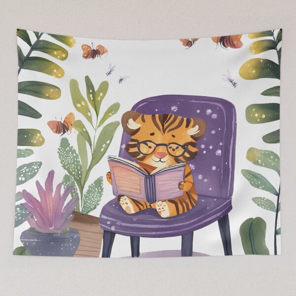 Item preview, BABY CUB | READING | FIREFLIES designed and sold by MUDUGAMU.