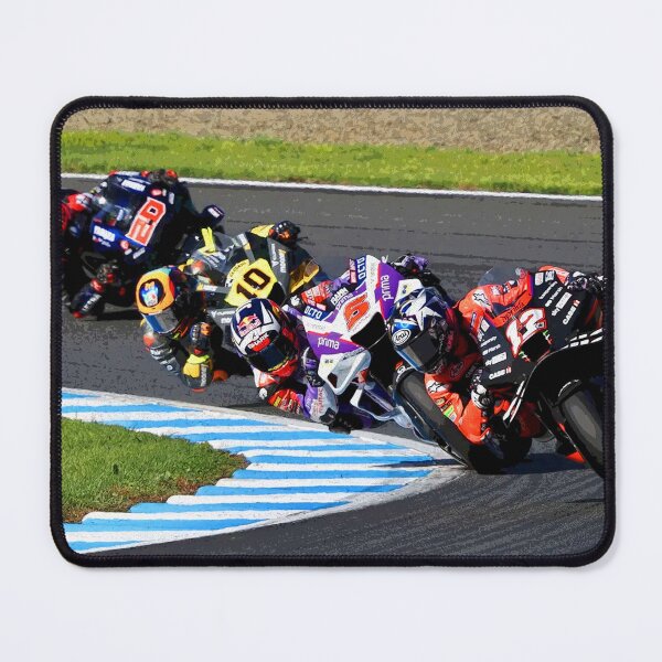 Item preview, Maverick Viñales, Johann Zarco, Luca Marini and Fabio Quartararo racing during the 2022 Japanese GP abstract designed and sold by Rodissimus1984.