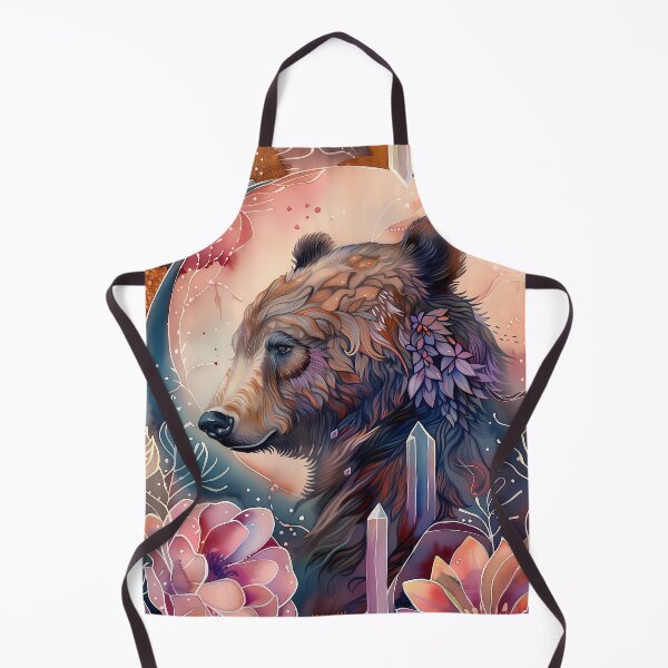 Item preview, Mystical Bear in Floral Realm designed and sold by PawPrintStyles.