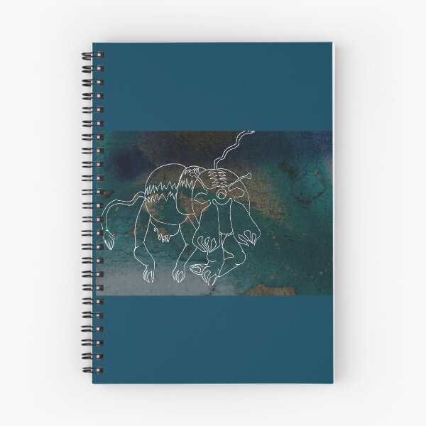 Item preview, Colorized monster drawing on dark background designed and sold by Carré Comme Orange.