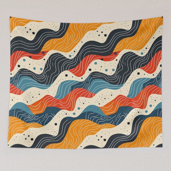 Item preview, Pattern With Wave Motifs #1 designed and sold by kuralesya.