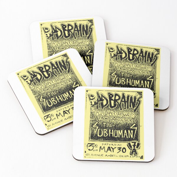 Item preview, Bad Brains Concert Poster. Hardcore Metal Grunge Punk Band Flyer designed and sold by FriskySloths.