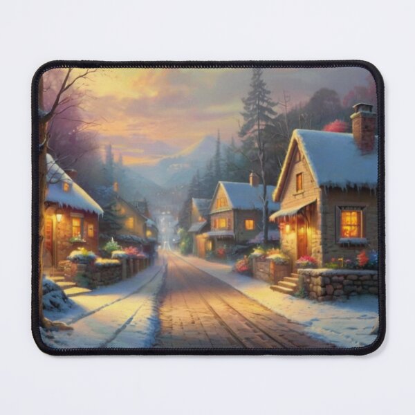 Item preview, Snowy Village Street Serenity designed and sold by BlareBlare.