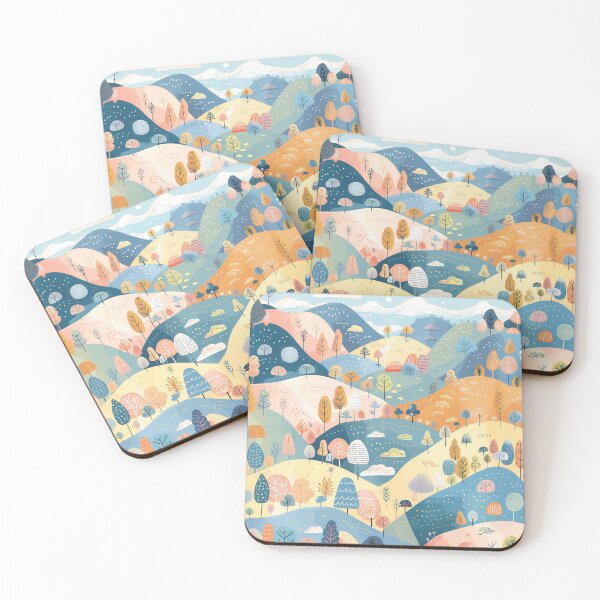 Item preview, Colorful hills designed and sold by Parn Promsuwan.