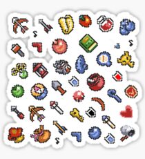 The Legend of Zelda Link to the Past / Green / Items Sticker