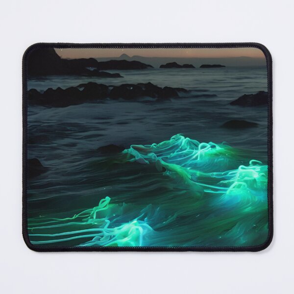 Item preview, Celestial Green Waters: Aurora Over Ocean designed and sold by Solsticexposure.