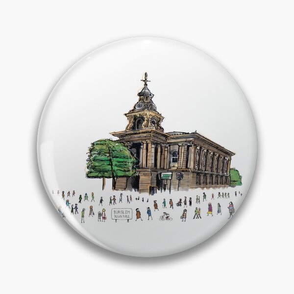 Item preview, Burslem Town Hall, Stoke-On-Trent, Illustrated Tribute designed and sold by FoleyPottery.