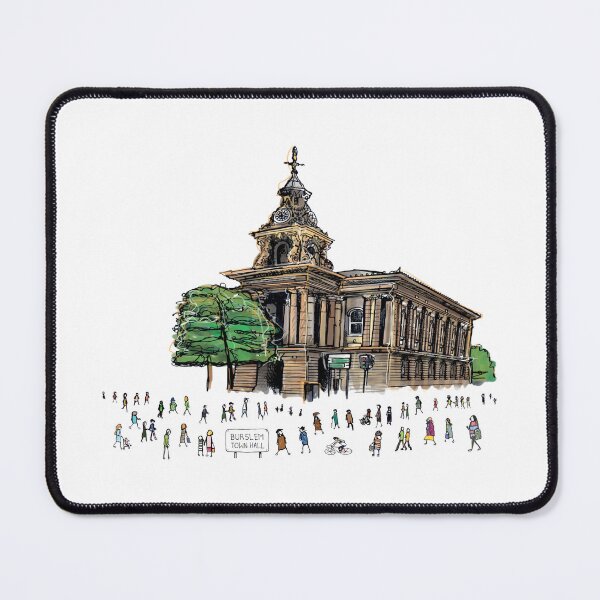 Item preview, Burslem Town Hall, Stoke-On-Trent, Illustrated Tribute designed and sold by FoleyPottery.