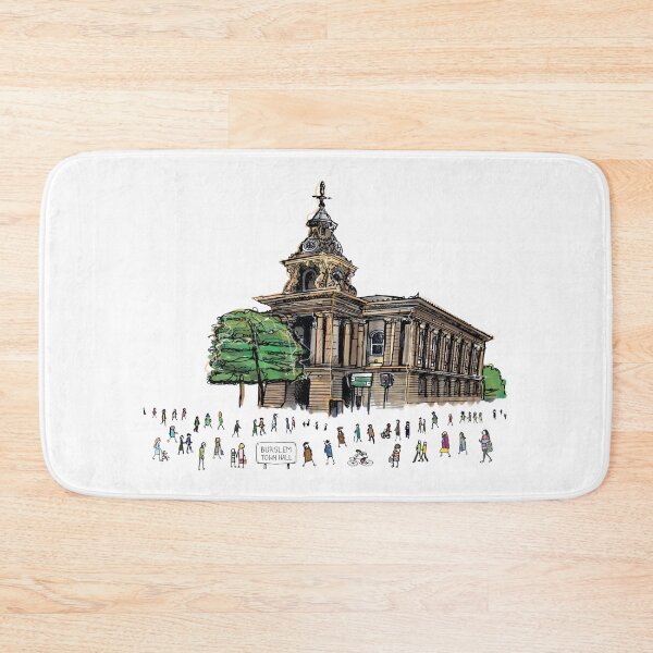Item preview, Burslem Town Hall, Stoke-On-Trent, Illustrated Tribute designed and sold by FoleyPottery.
