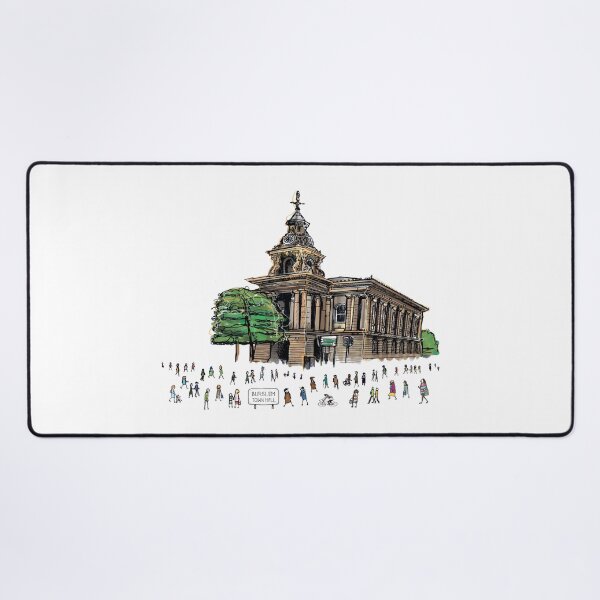 Item preview, Burslem Town Hall, Stoke-On-Trent, Illustrated Tribute designed and sold by FoleyPottery.