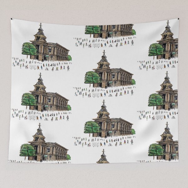 Item preview, Burslem Town Hall, Stoke-On-Trent, Illustrated Tribute designed and sold by FoleyPottery.