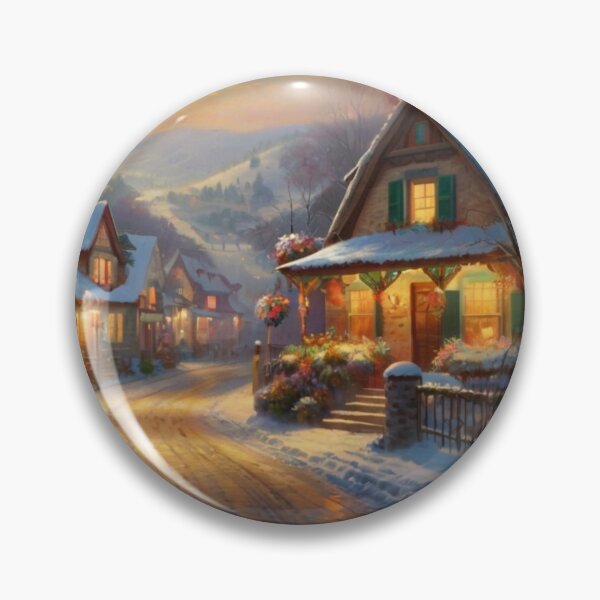 Item preview, Winter Wonderland in Village Street designed and sold by BlareBlare.